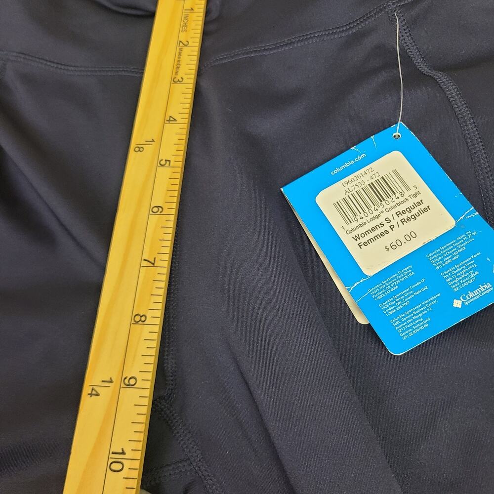 Women's Columbia Lodge Colorblock Tights Outdoors Omni Wick Hiking Sz Small NWT - Picture 6 of 10